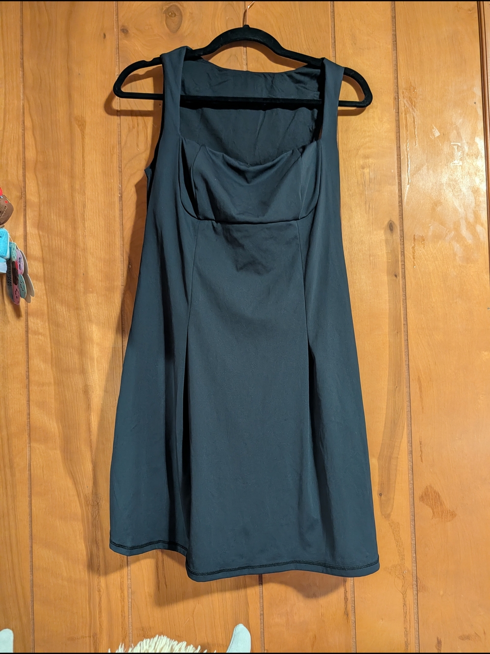 HALARA Black Sleeveless Mini Dress with Square Neckline - Picture 4 of 9